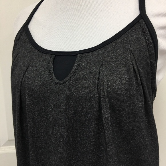 Lululemon Black Gray Tank Top Size 4 - Picture 6 of 7